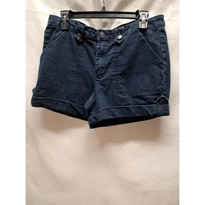 Level 25 Denim Stretch Tab Cuff 2 Patch front Pocket 2 back pockets Shorts 14